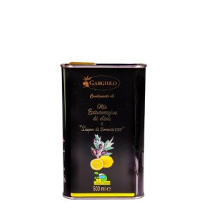 Extra virgin olive oil flavoured with Sorrento lemons - tin format