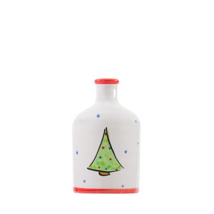 "Christmas tree" jar with extra virgin olive oil - cylinder size 200 ml